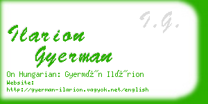 ilarion gyerman business card